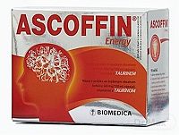 Biomedica Ascofin Energy vrecúška 10×8 ml, rozpustný nápoj v prášku