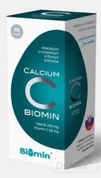 Biomin CALCIUM S VITAMÍNOM C 1×60 cps