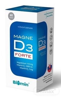 Biomin MAGNE D3 FORTE 1×60 cps, výživový doplnok
