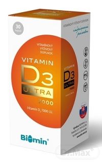Biomin Vitamin D3 Ultra 7000 I.U. 1×30 cps , výživový doplnok