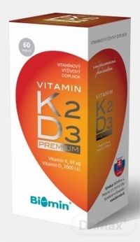 Biomin VITAMIN K2 D3 PREMIUM 2000 I.U. 1×60 cps