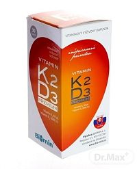 Biomin VITAMIN K2 D3 PREMIUM 2000 I.U. 1x30 cps, výživový doplnok