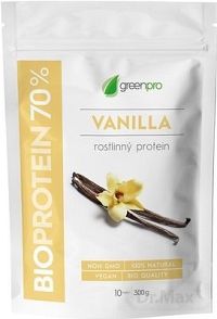 BIOPROTEIN 70% GreenPro VANILLA prášok na prípravu nápoja 1x300 g