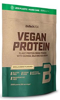 BioTechUSA VEGAN PROTEIN vanilkový koláč 2000 g 1×2000 g