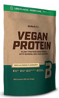 BioTechUSA VEGAN PROTEIN vanilkový koláč 500 g 1×500 g