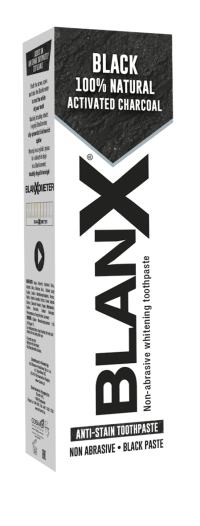 BlanX Black Charcoal zubná pasta - čierna 1×75 ml, zubná pasta