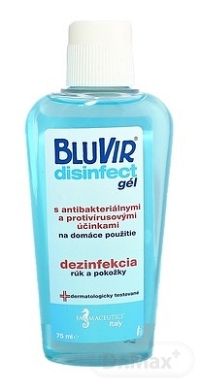 BLUVIR Disinfect gél 1×75 ml, dezinfekčný gél na ruky