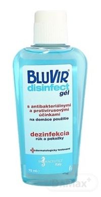 BLUVIR Disinfect gél 1×75 ml, dezinfekčný gél na ruky