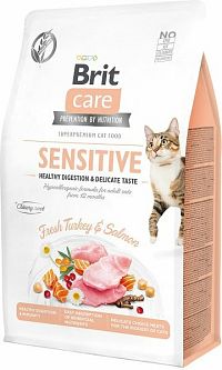 Brit Care Cat Grain-Free Sensitive 1×0,4 kg, granule pre mačky