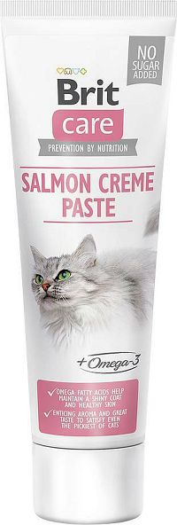 Brit Care Cat Paste Salmon Creme 1×100 g, pochúťka pre mačky