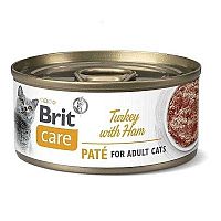 Brit Care Cat Turkey Paté With Ham 1×70 g, paštéta pre mačky