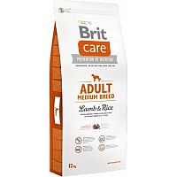 Brit Care dog Adult Medium Breed Lamb & Rice 1×12 000 g, krmivo pre psov