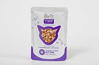 Brit Care Kitten Kapsička Kura+Syr 1×80 g, mäsová kapsička pre mačky