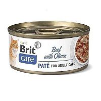 Brit Care Konzerva Cat Beef Paté With Olives 70g 1×70 g