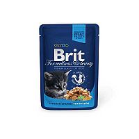 Brit Kapsička Cat Prem Pouches Kuracie Kúsky pre mačiatka 100g 1×100 g
