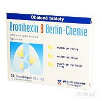 Bromhexin 8 Berlin-Chemie tbl obd 8 mg (blis.) 1x25 ks