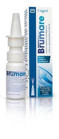 Brumare 1 mg/ml nosová roztoková aerodisperzia aer nao 10 mg (fľ.HDPE) 1x10 ml