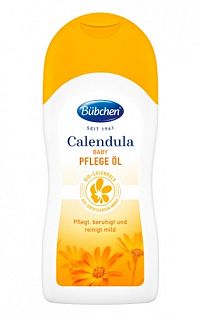 BUBCHEN Calendula detský ochranný olej s nechtíkom 1×200 ml, s prírodným BIO-nechtíkom