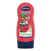 BUBCHEN KIDS 2V1 MALINA 1×230 ml, šampón a sprchový gél