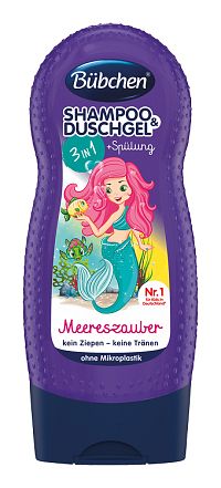 BUBCHEN Kids šampón a sprchovací gél 2v1 Malá morská panna 1×230 ml, pre citlivú detskú pokožku