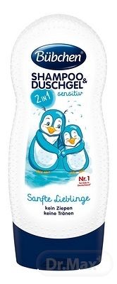 BUBCHEN KIDS Šampón a sprchový gél 2v1 Jemný miláčik 1×230 ml, pre citlivú detskú pokožku