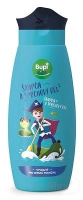 Bupi KIDS Šampón a sprchový gél modrý 1x250 ml
