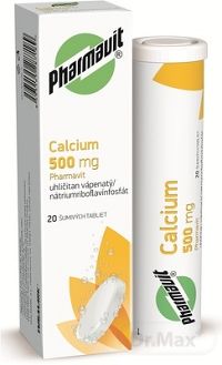 CALCIUM 500 mg PHARMAVIT tbl eff (tuba PP) 1x20 ks