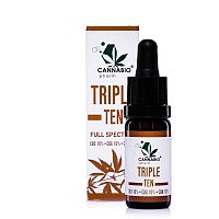 CANNABIOpharm TRIPLE TEN- CBD 10%-CBG 10%-CBN 10% 1×10 ml, olej s obsahom CBD, CBG a CBN