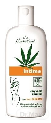 Cannaderm INTIME umývacia emulzia na intímnu hygienu 150+50 (200 ml)