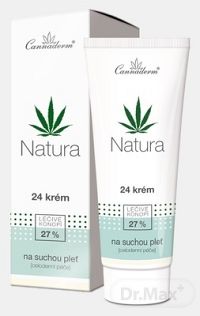 Cannaderm NATURA celodenný 24 krém 1×75 g, na suchú pleť
