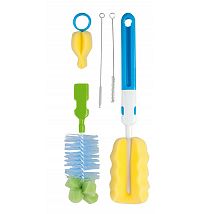 Canpol babies Sada kief na čistenie fliaš a cumlíkov 1×1 set, set na čistenie fliaš a cumlíkov