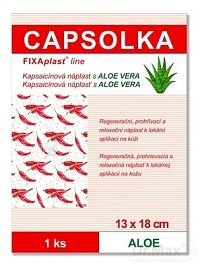 CAPSOLKA hrejivá kapsaicínová náplasť s ALOE VERA 1×1 ks, s aloe vera