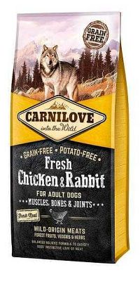 Carnilove Dog Fresh Chicken & Rabbit 12kg 1×12 kg, psie granule
