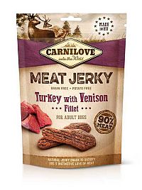 Carnilove Jerky Morčací Filet s Divinou 100g 1×100 g