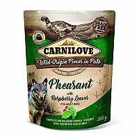 Carnilove Kapsička Dog Paté Pheasant With Raspberry Leaves 300g 1×300 g