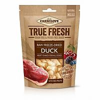Carnilove Raw Freeze-Dried Duck With Red Fruits 1×40 g, suchá maškrta pre psy