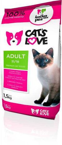 Cats Love Adult 1×1,5 kg, granule pre mačky