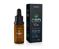 CBD 10 % Konopný olej+Makový olej Premium SALUTEM 1×10 ml