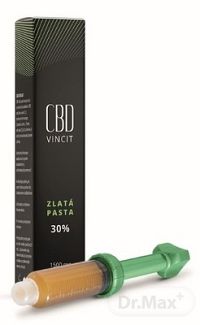 CBD Vincit zlatá pasta 30 % 1×5 ml, bez umelých farbív