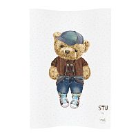 CEBA Podložka prebaľovacia 2-hranná mäkká (48x70) Cosy Fluffy Puffy Stu