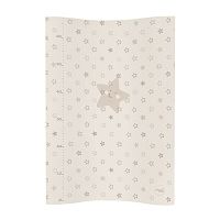 CEBA Podložka prebaľovacia 2-hranná mäkká COSY (50x70) Hviezdy béžová