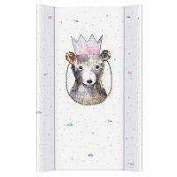 CEBA Podložka prebaľovacia 2-hranná MDF 80x50cm Watercolor World Princess 1×1 ks, dvojhranná