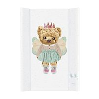 CEBA Podložka prebaľovacia 2-hranná s pevnou doskou (50x70) Comfort Fluffy Puffy Nelly