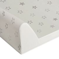 CEBA Podložka prebaľovacia 2-hranná s pevnou doskou (50x70) Comfort Hviezdy béžový