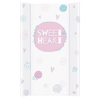 CEBA Podložka prebaľovacia 2hranná MDF 80 x 50 cm Lolly Polly Love 2 1×1 ks, prebaľovacia podložka