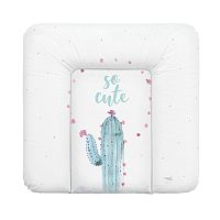 CEBA Podložka prebaľovacia na komodu mäkká 75x72cm Watercolor World Cactus 1×1 ks, rozmer 75x72cm