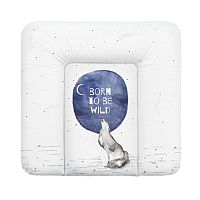 CEBA Podložka prebaľovacia na komodu mäkká Watercolor World Born to be wild 1×1 ks, rozmer 75x72cm