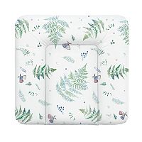 CEBA Podložka prebaľovacia na komodu mäkká Watercolor World Polypody 1×1 ks, rozmer 75x72cm