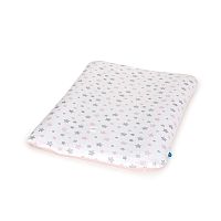 CEBA Poťah na mäkkú prebaľovaciu podložku 50 x 70 Grey Stars + Pink Stars 2ks 1×2 ks, poťah