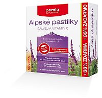 Cemio Alpské pastilky Šalvia a Vitamín C 40 pastilek